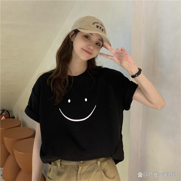地摊衣服批发厂家工厂女装长袖t恤 浙江义乌小商品虎门服装女装